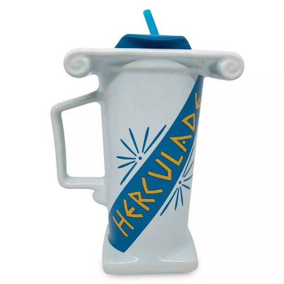 Disney Dining Disney Hercules Herculade Travel Mug Tumbler With Straw And Lid New Poshmark
